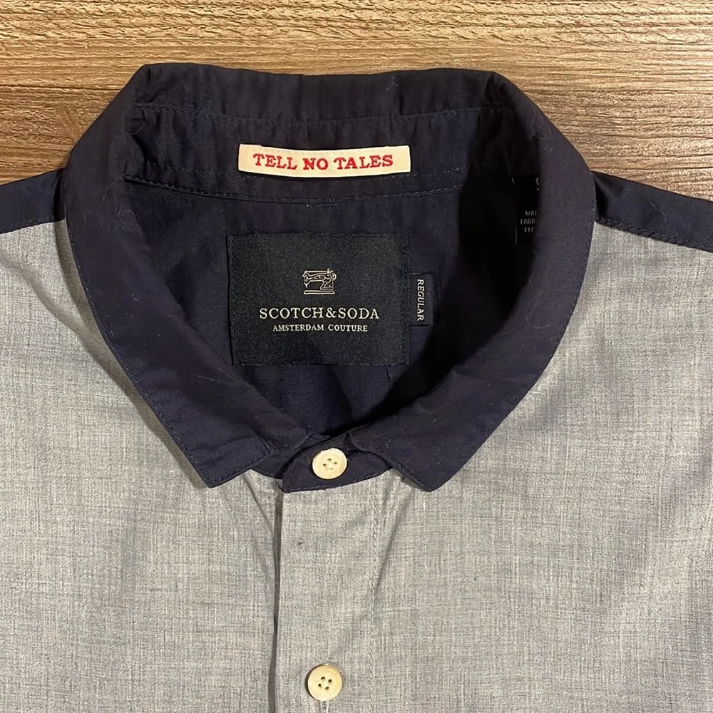Scotch & Soda colorblock button-up shirt - Picture 3 of 8